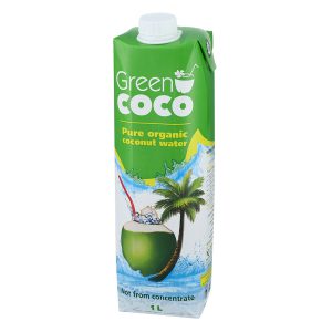 מי קוקוס אורגני 100% טהור 1 ליטר GREEN COCO