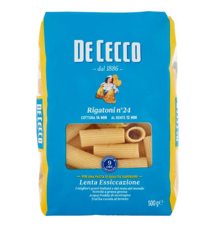 פסטה ריגטוני (500 גרם) DE CECCO